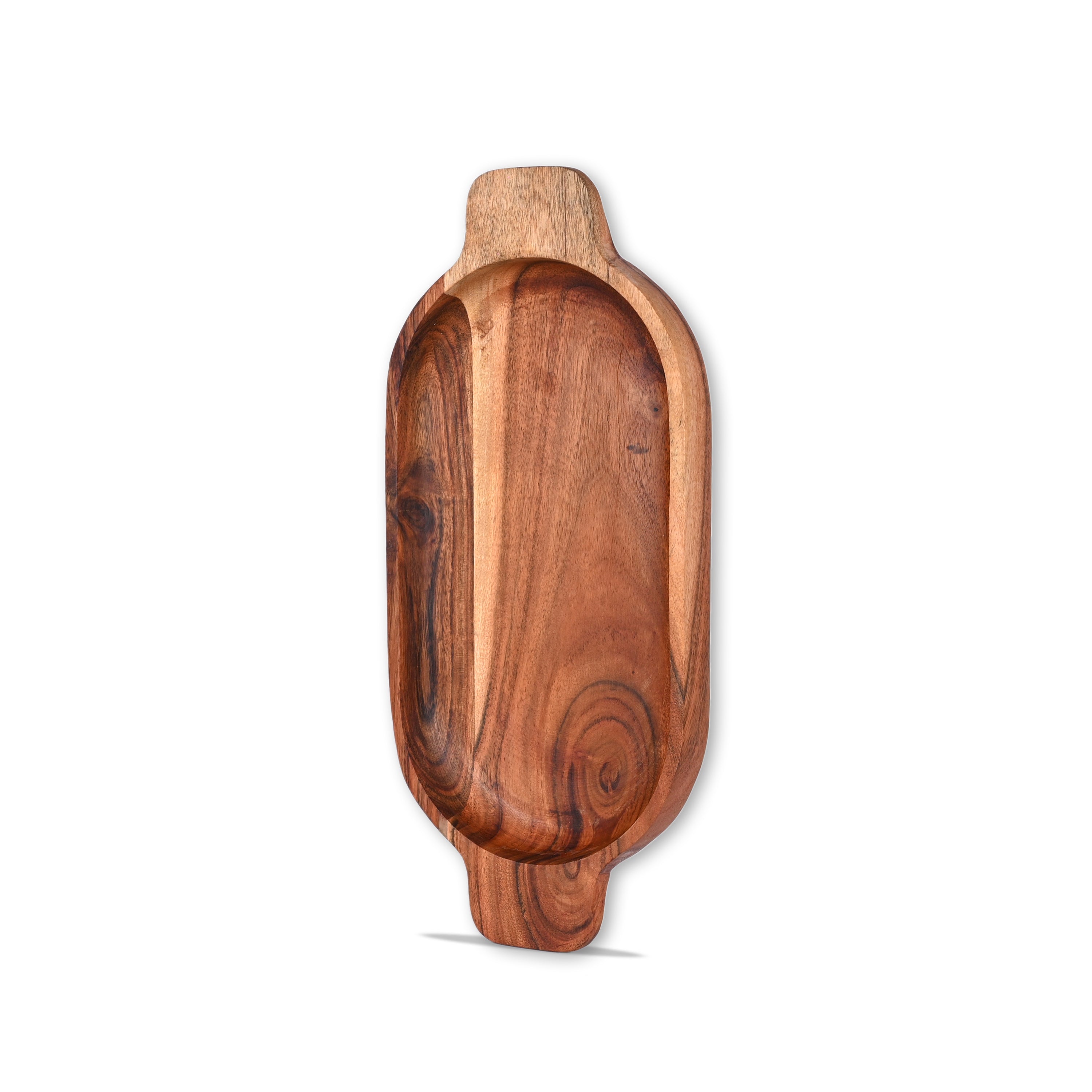 Acacia Wood Divided Serving Tray