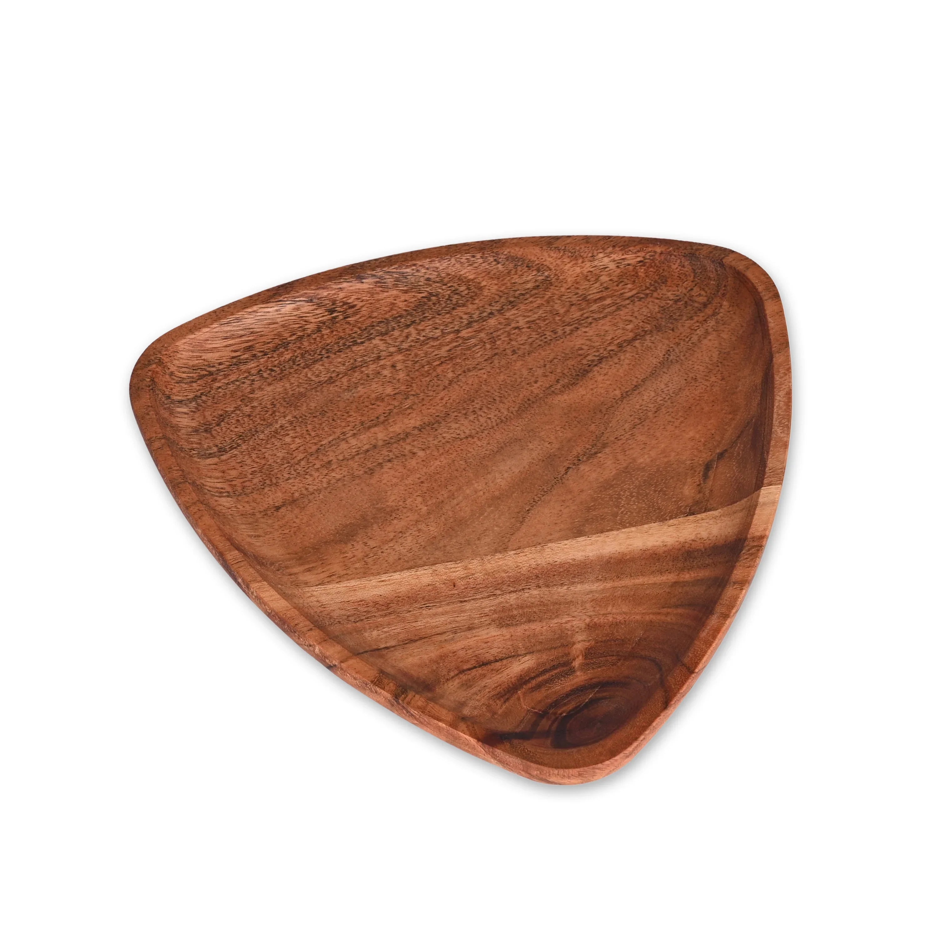Modern Acacia Wood Decorative Bowl - SanskrutiHomes