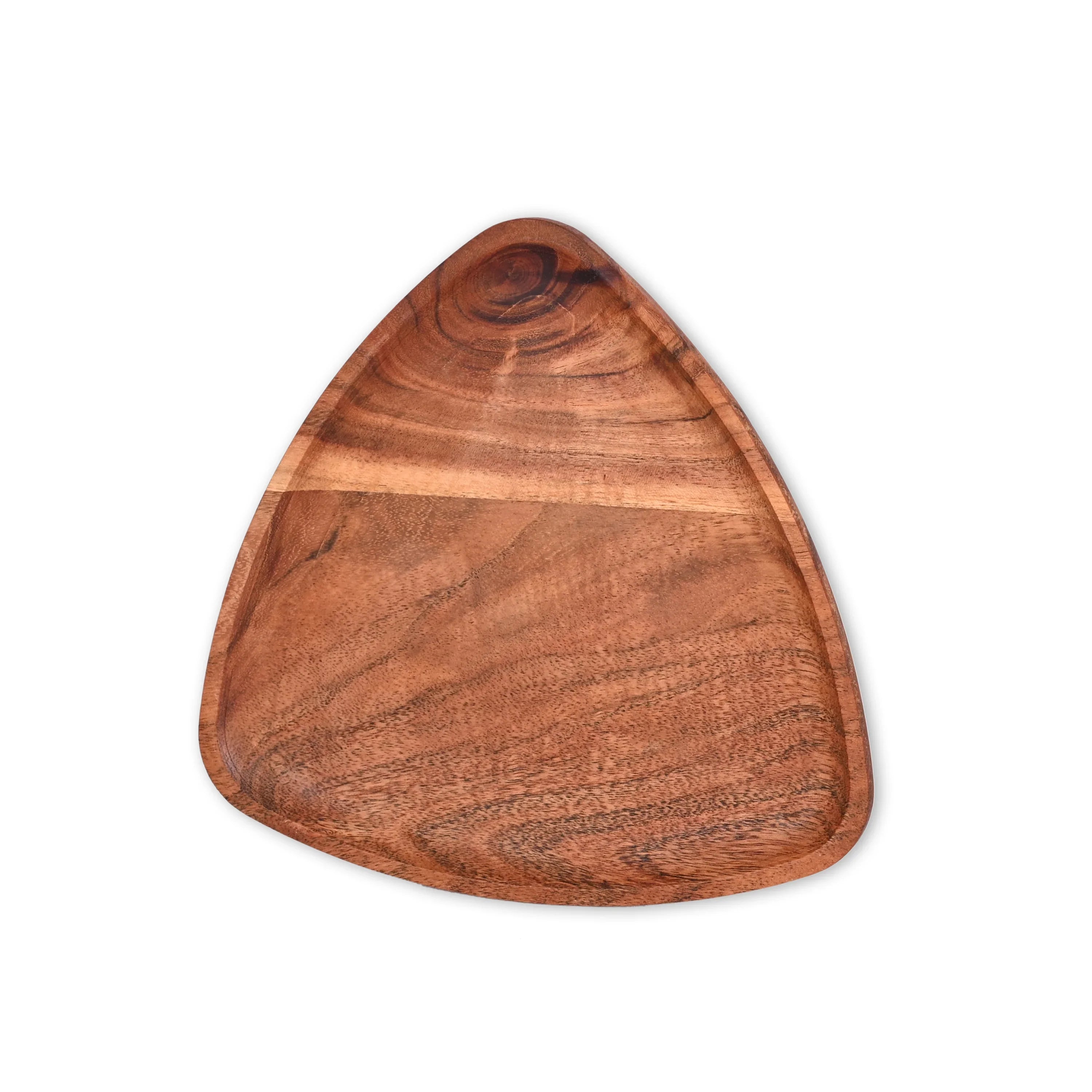 Modern Acacia Wood Decorative Bowl - SanskrutiHomes