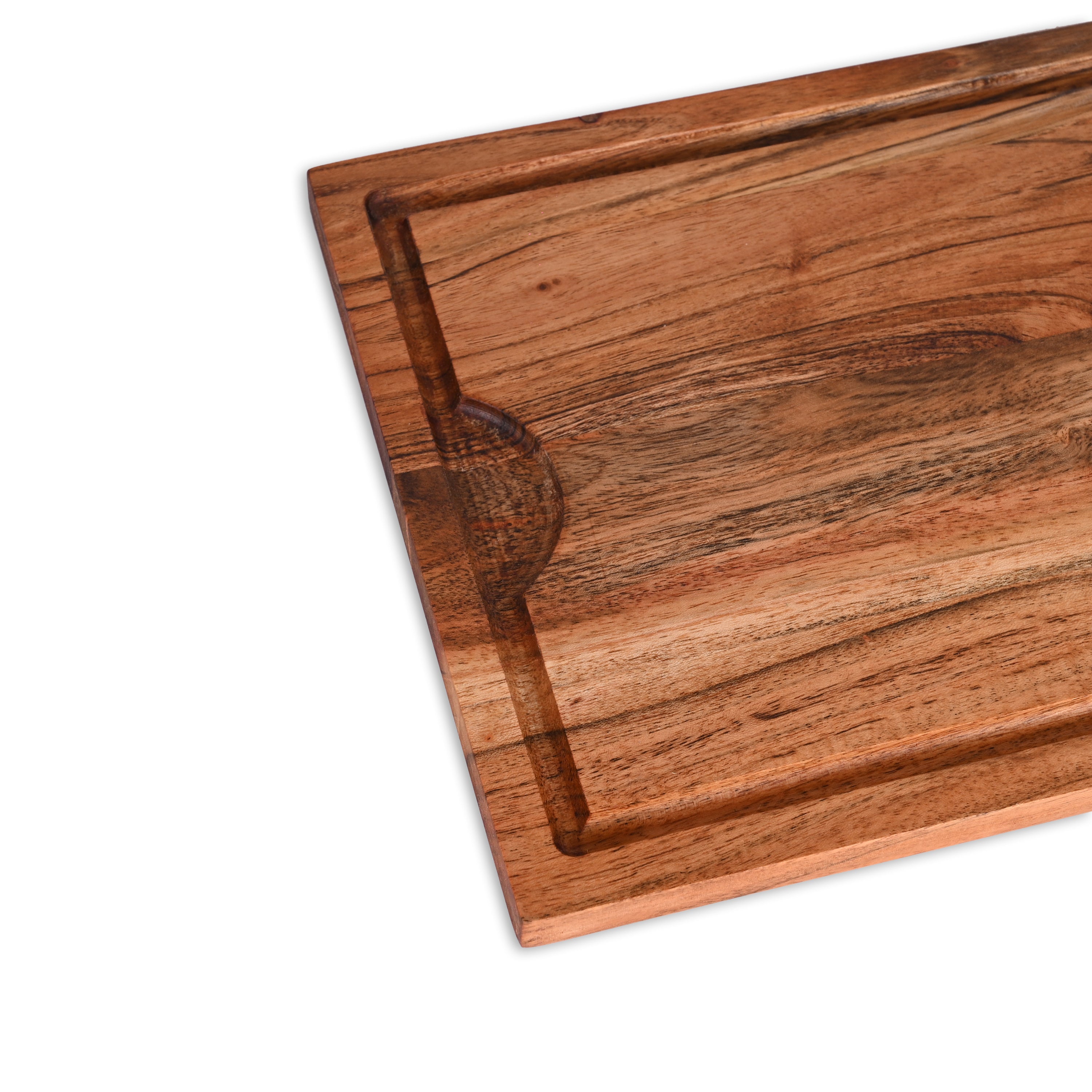 Acacia Wood Cutting Board with Juice Groove