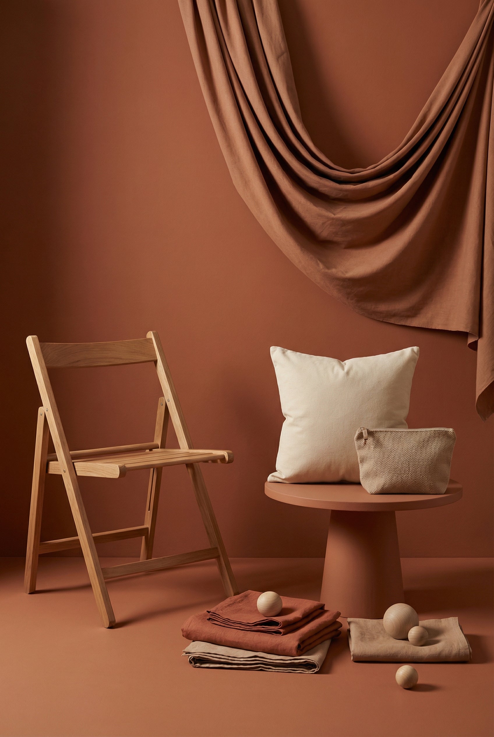 White Squared Abstract Print Cotton Cushion Cover