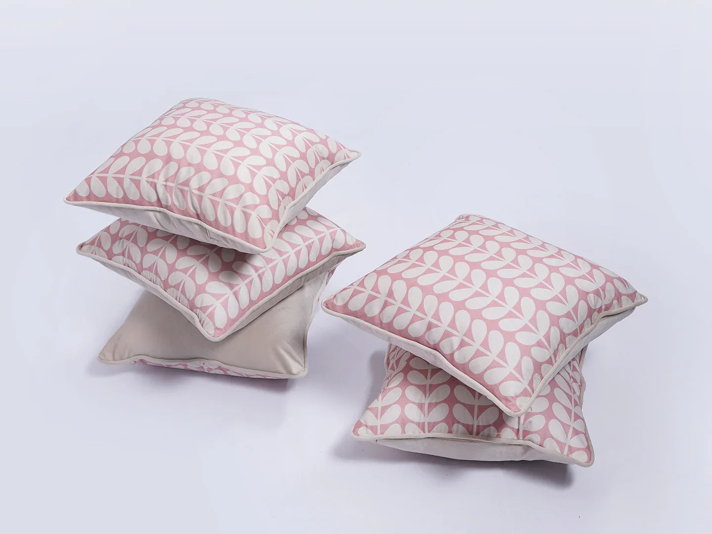 Velvet Floral Design Cushion Cover - SanskrutiHomes