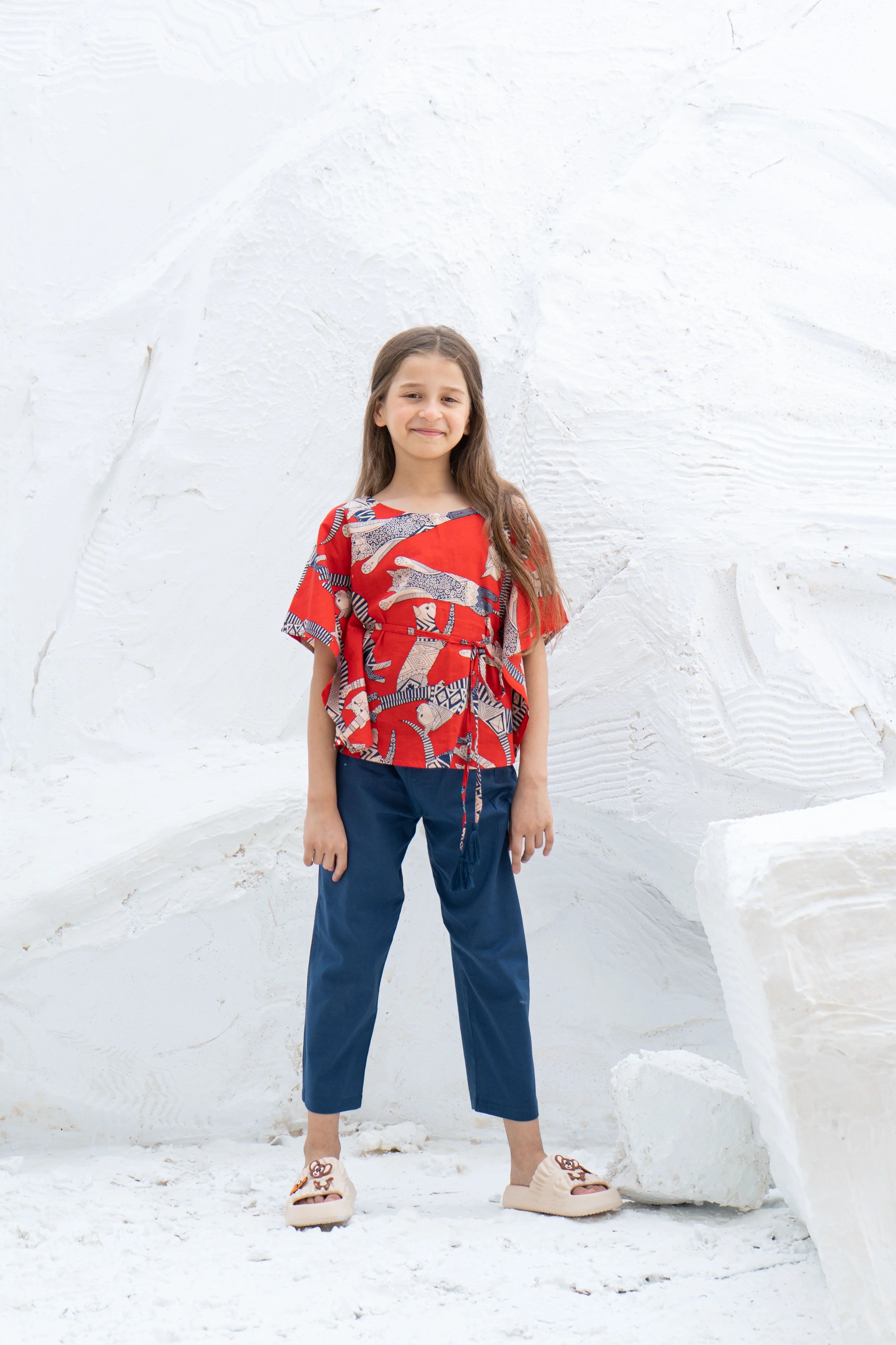 Animal Printed Cotton Night Suit for Kids - SanskrutiHomes