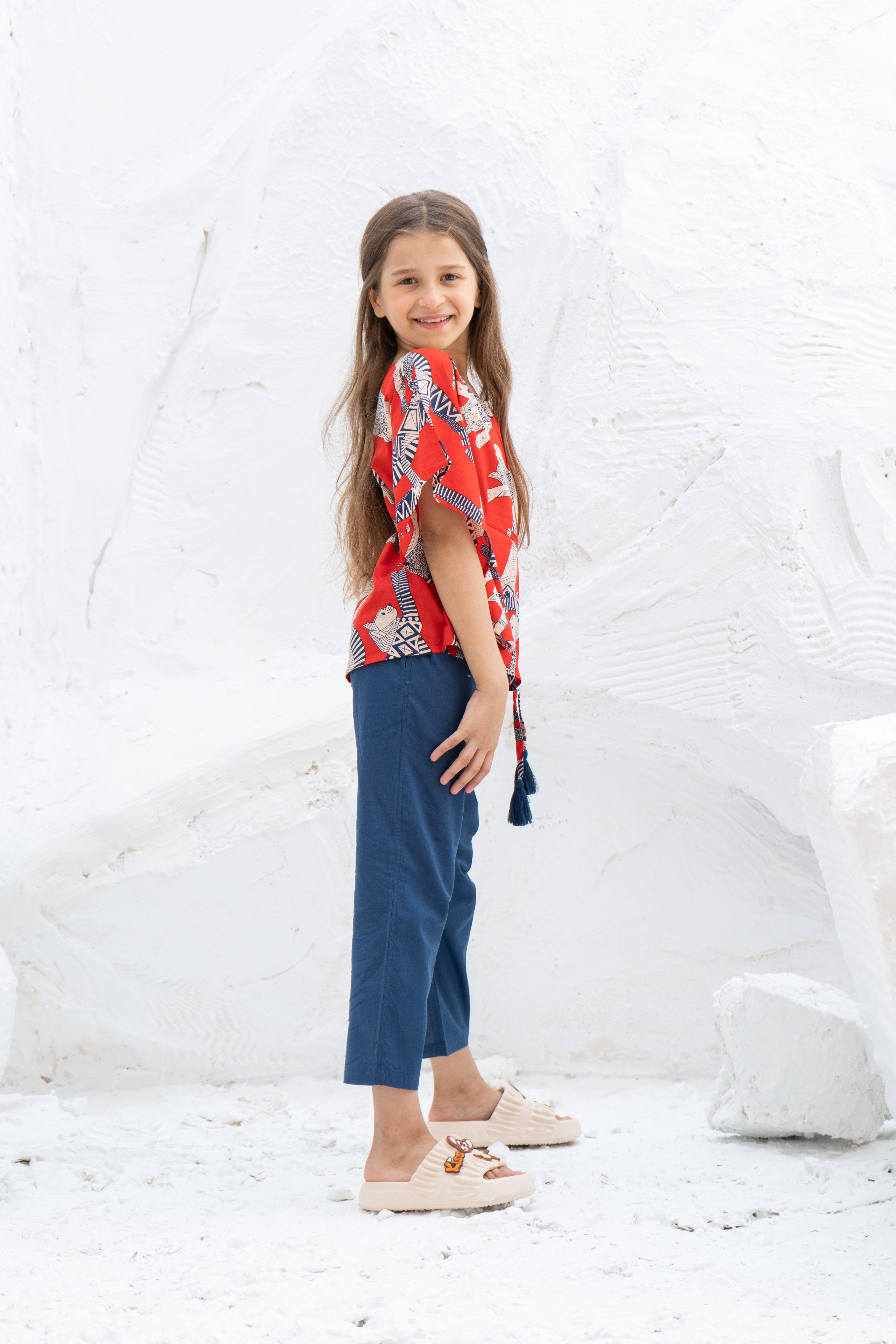 Animal Printed Cotton Night Suit for Kids