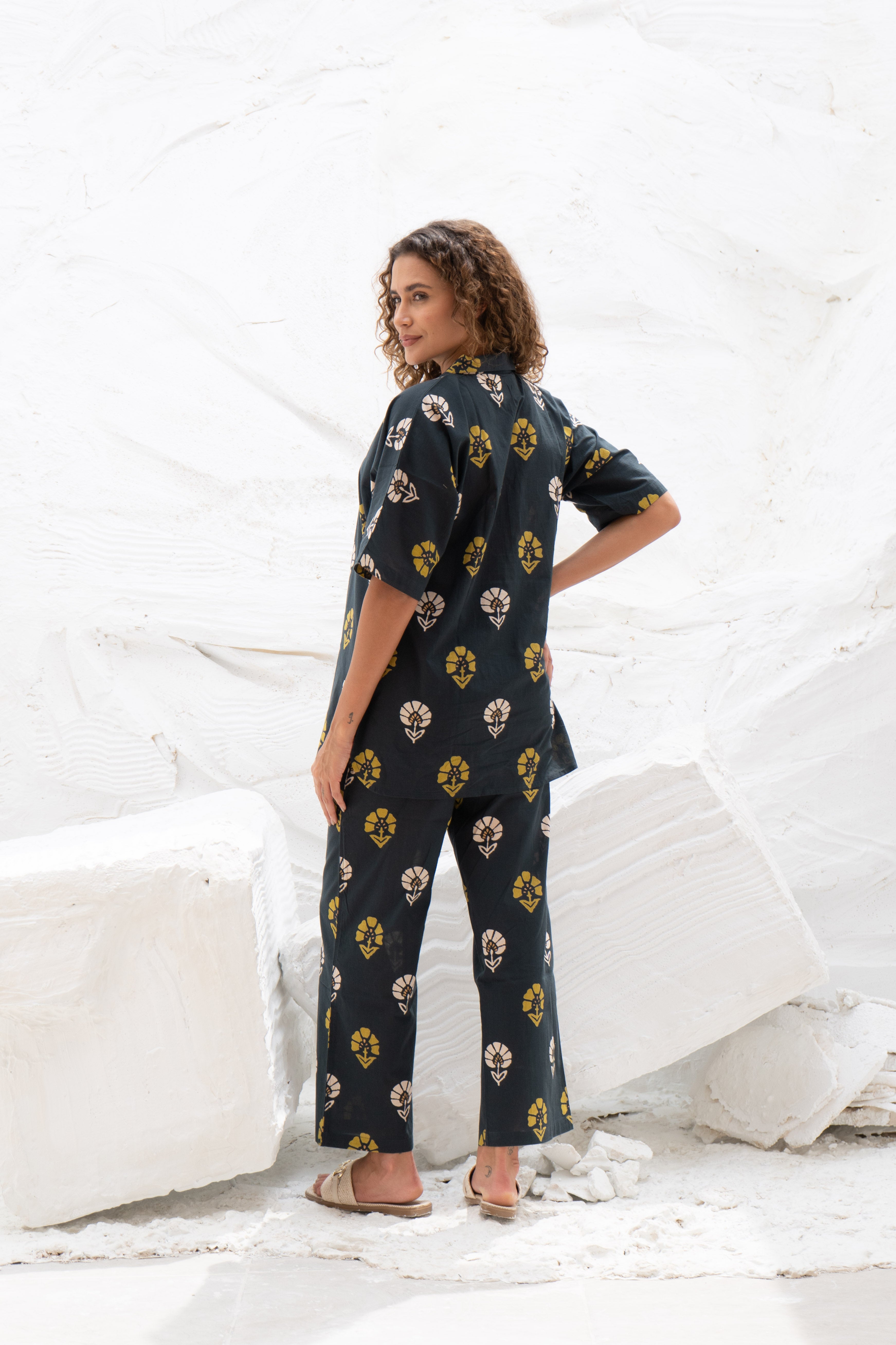 Printed Cotton Night Suit Set