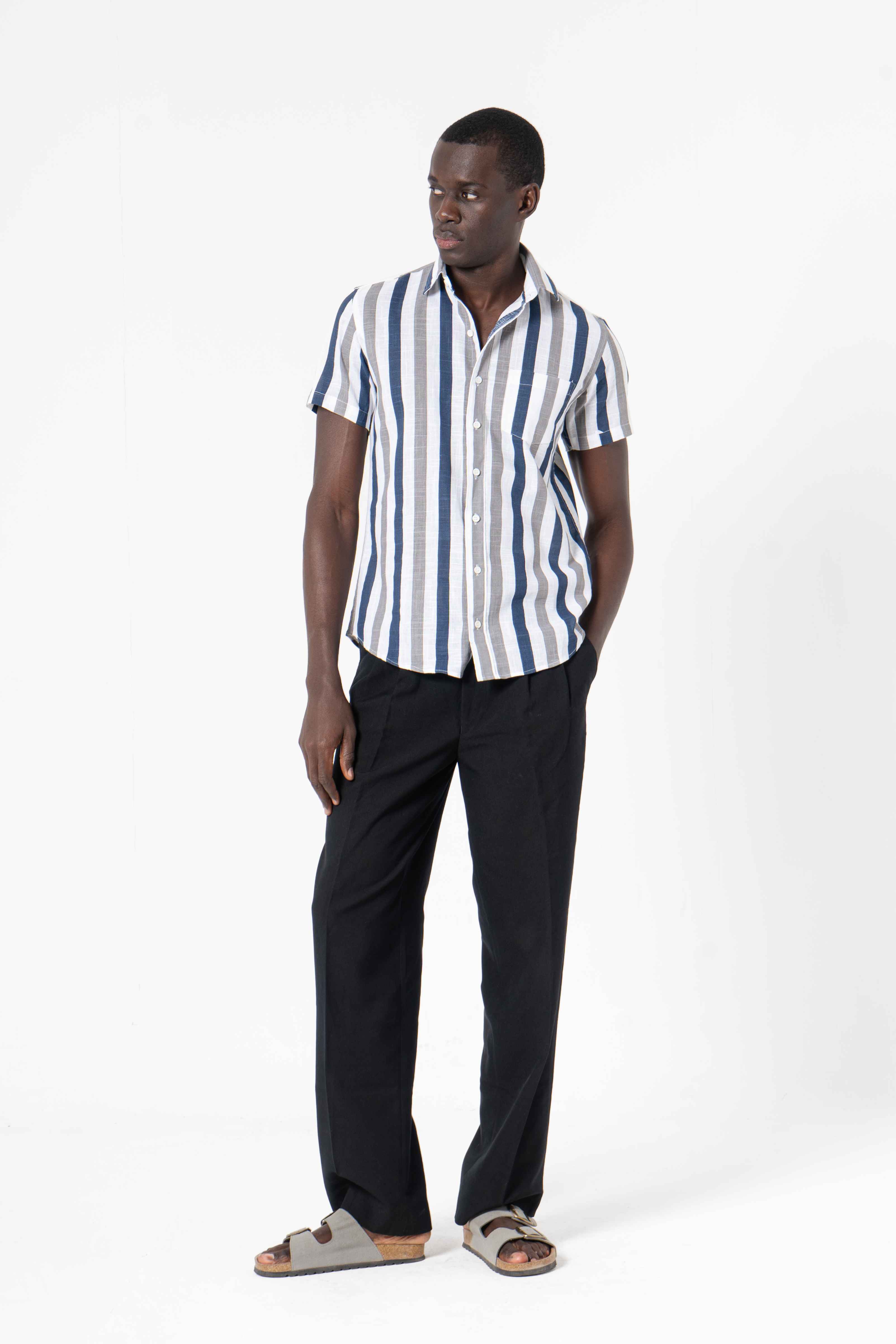 Stripes Printed Shirt for Men - SanskrutiHomes