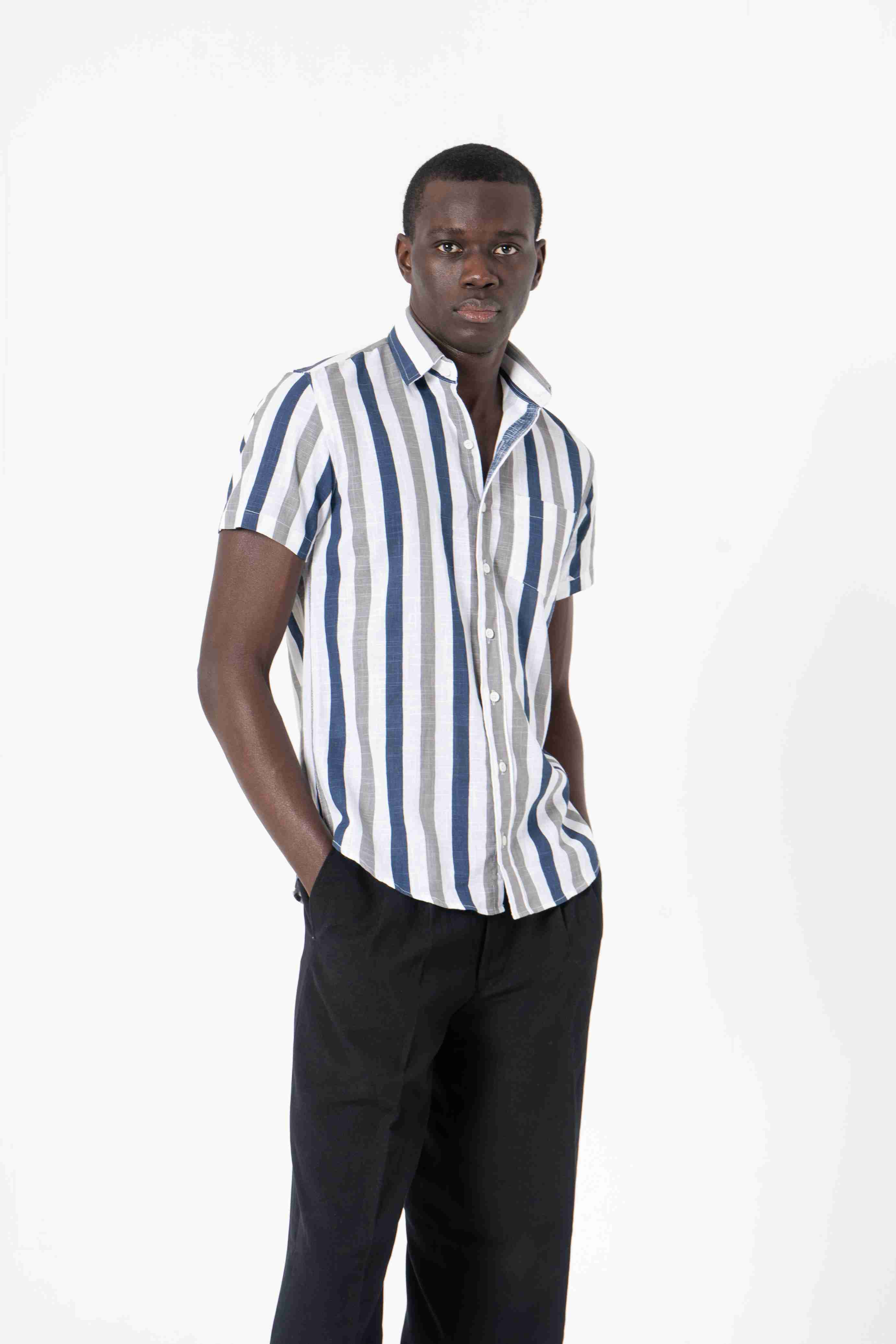 Stripes Printed Shirt for Men - SanskrutiHomes