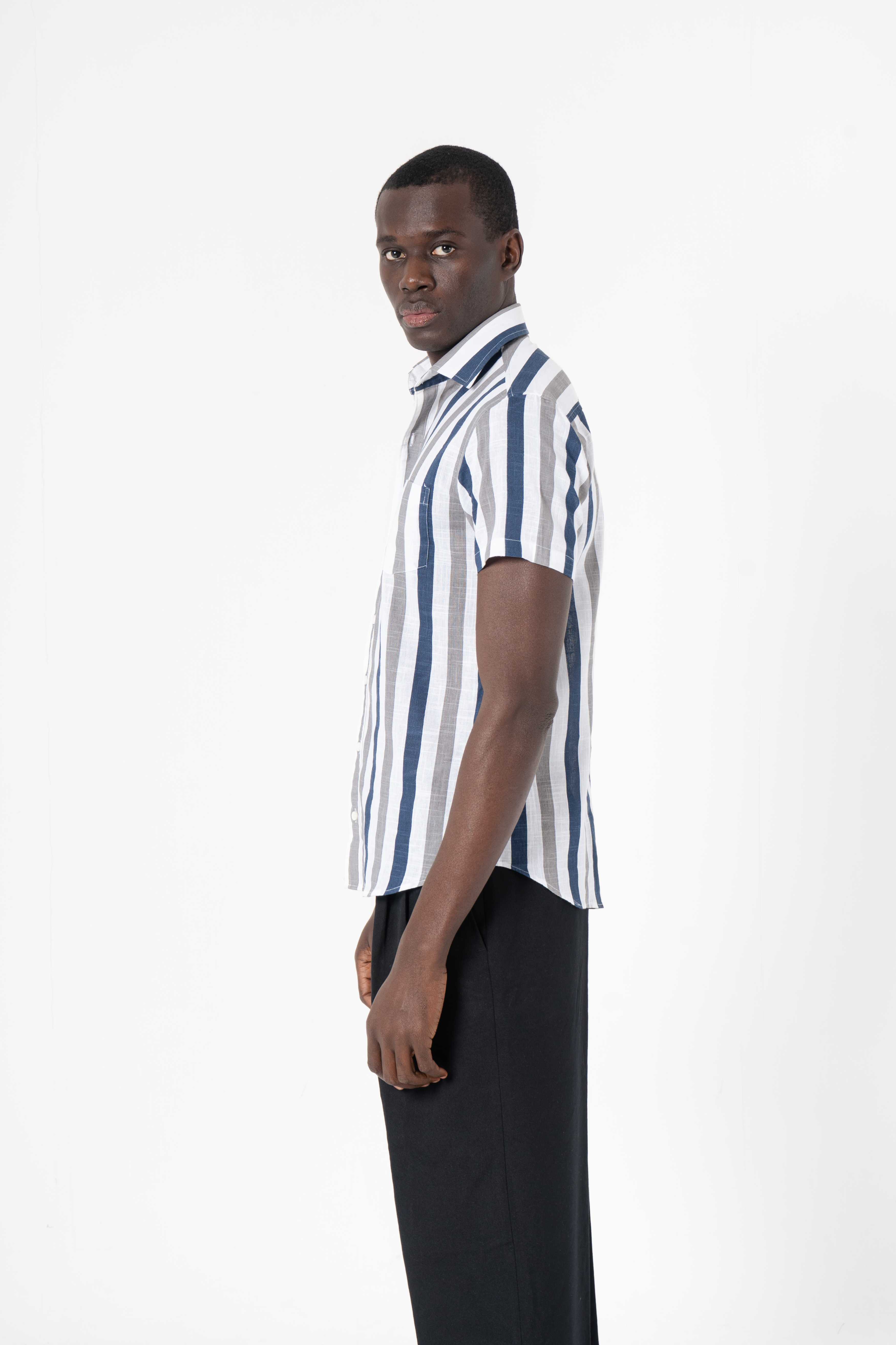 Stripes Printed Shirt for Men - SanskrutiHomes