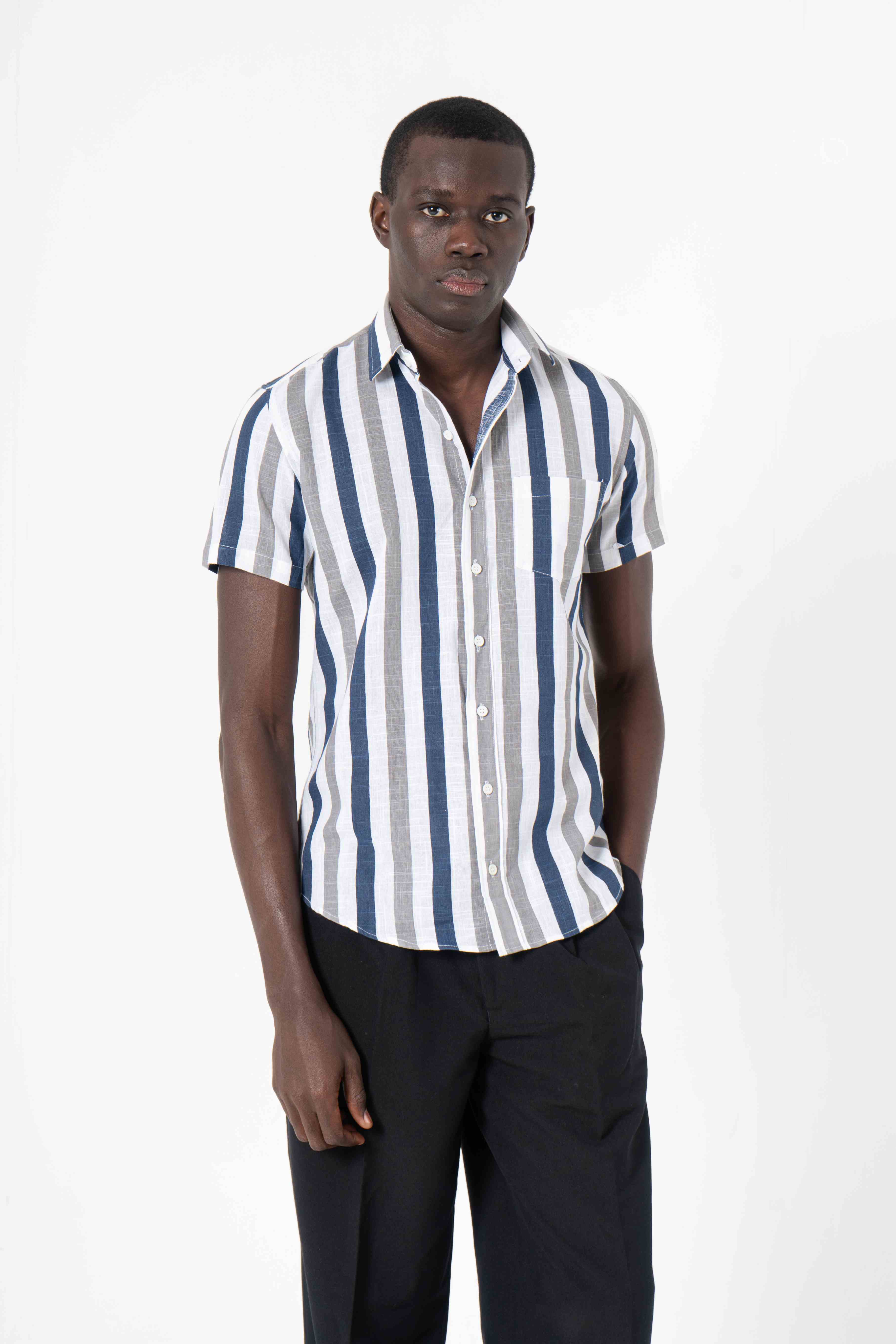Stripes Printed Shirt for Men - SanskrutiHomes