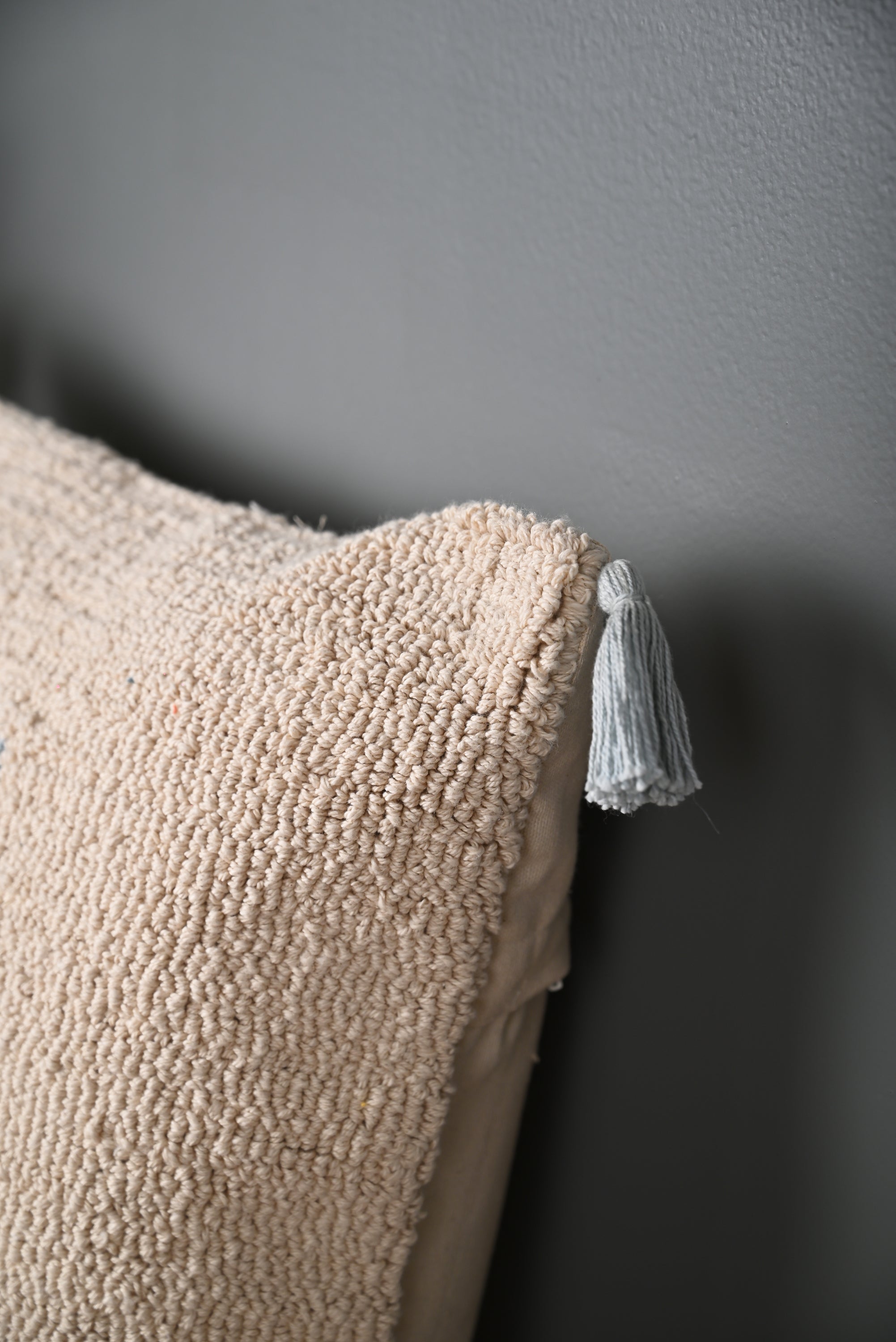 Peacock Design Cotton Truffted Cushion Cover