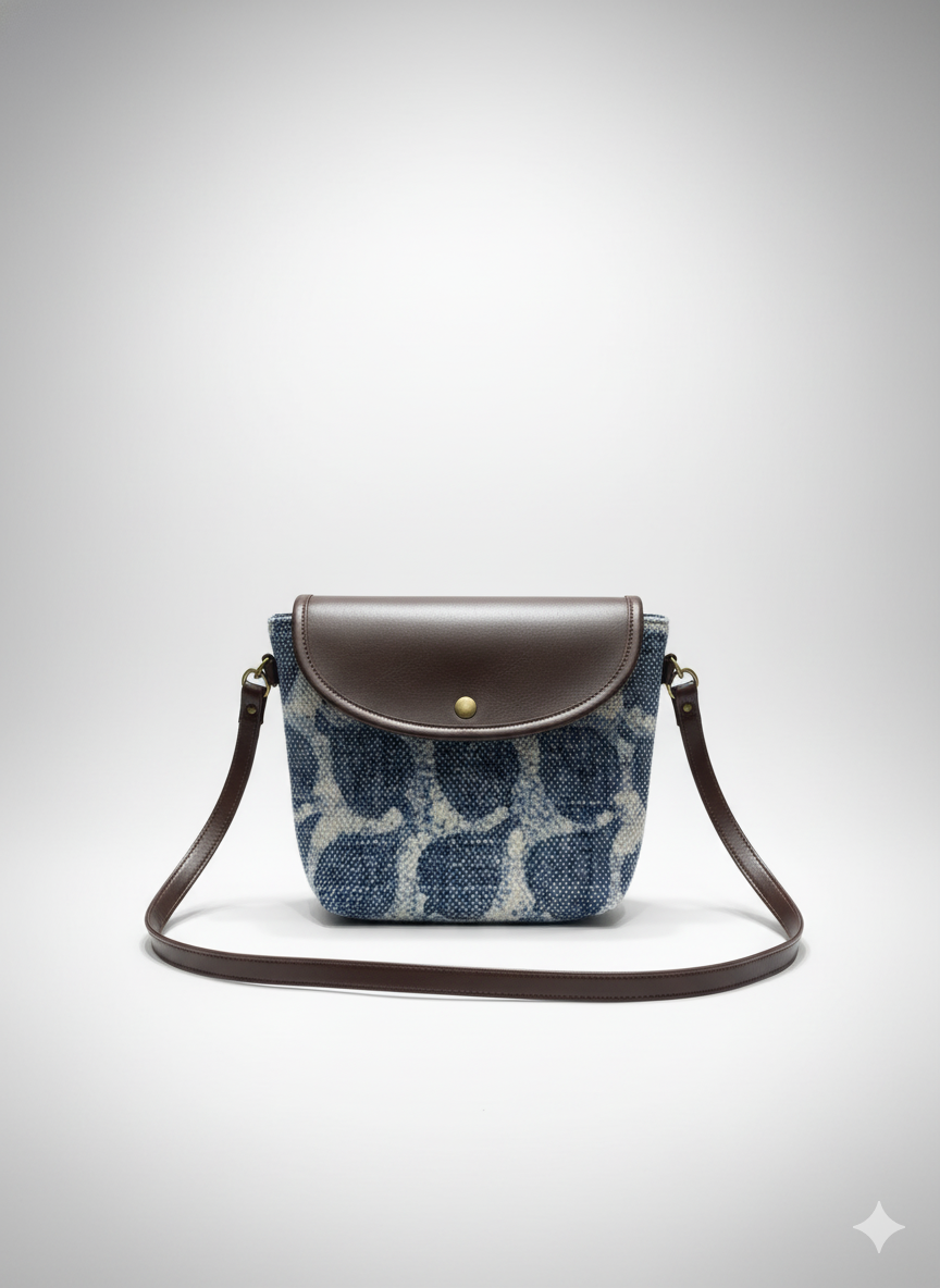 Printed Cotton Canvas Shoulder Sling Bag