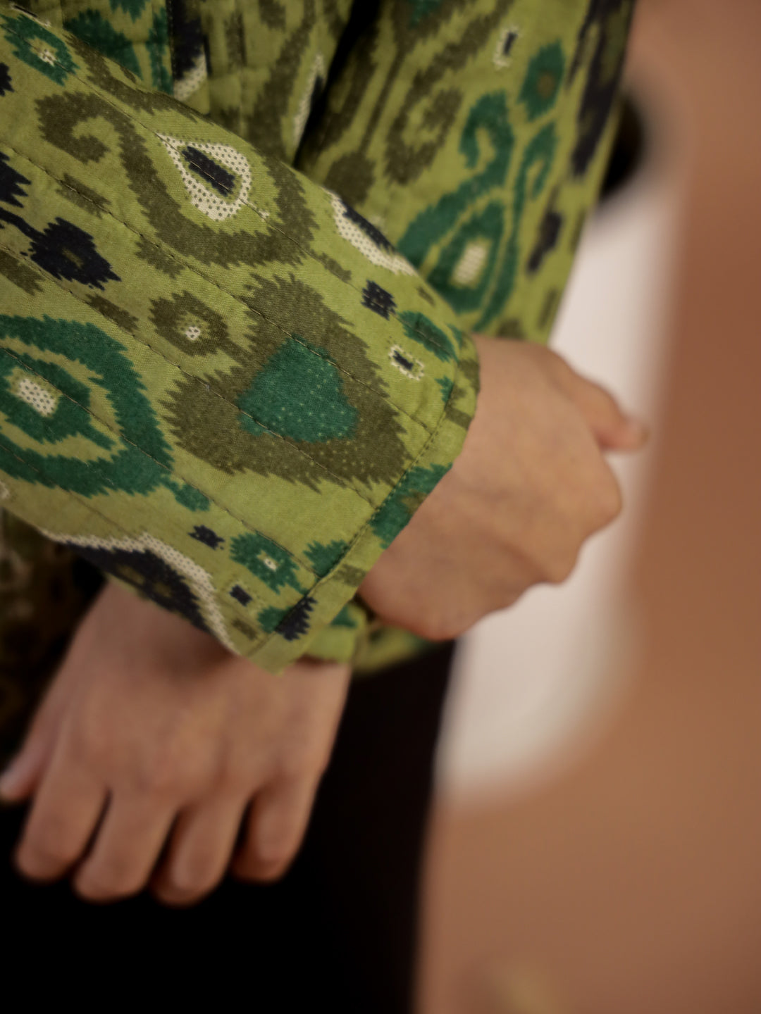 Floral Printed Cotton Jacket for Kids