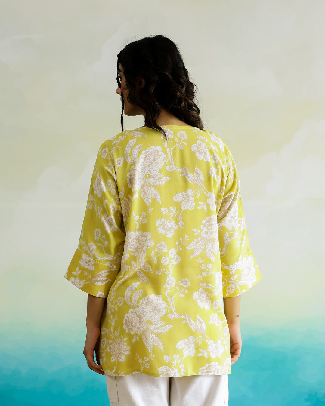 Printed Viscose Loose Fit Top