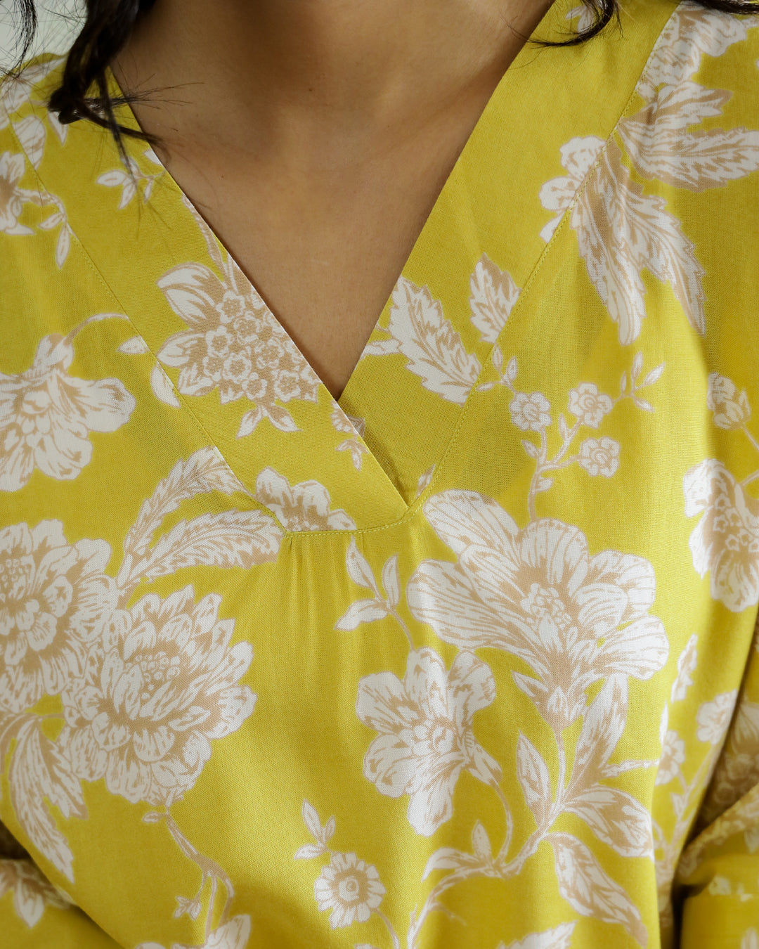 Printed Viscose Loose Fit Top