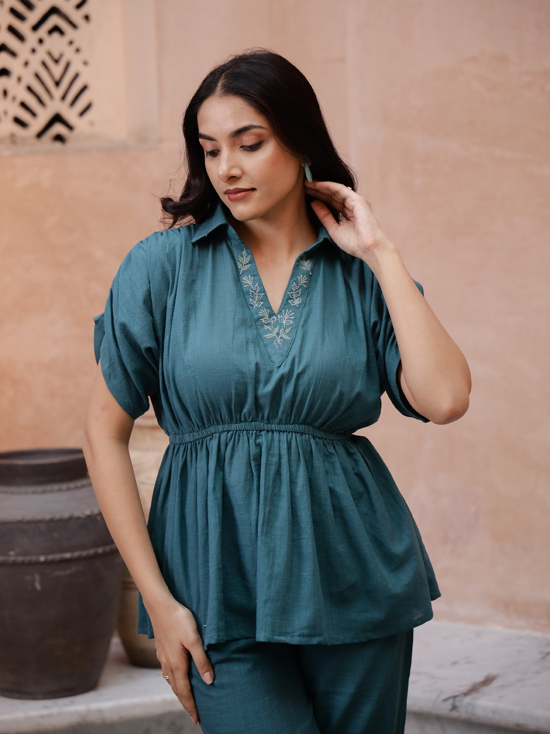 Floral Printed Cord Set