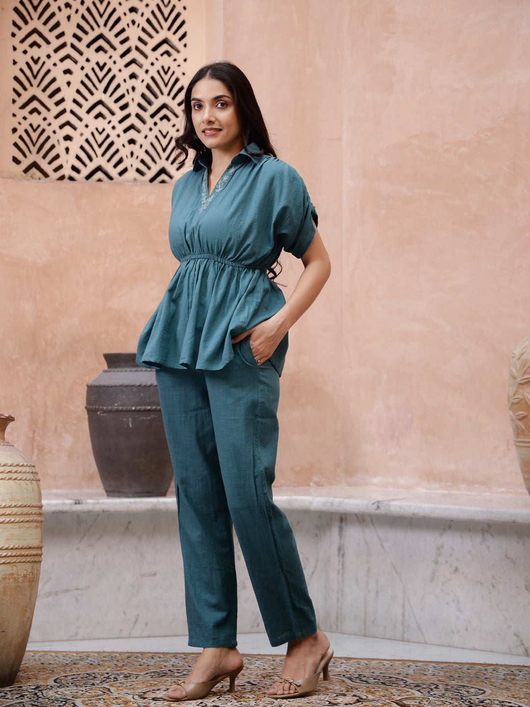 Floral Printed Cord Set