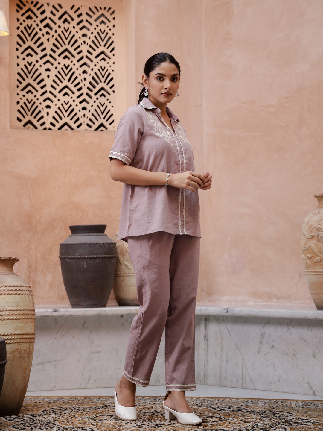 Floral Printed Cord Set