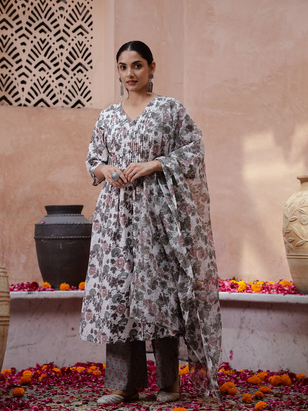 Floral Printed Kurta Set