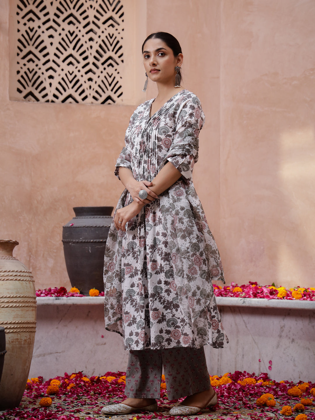 Floral Printed Kurta Set