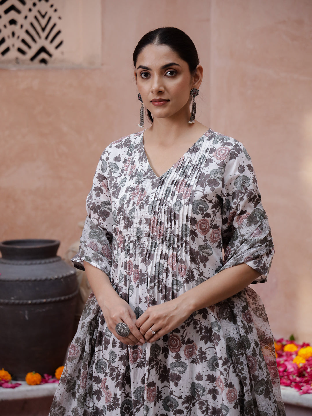 Floral Printed Kurta Set