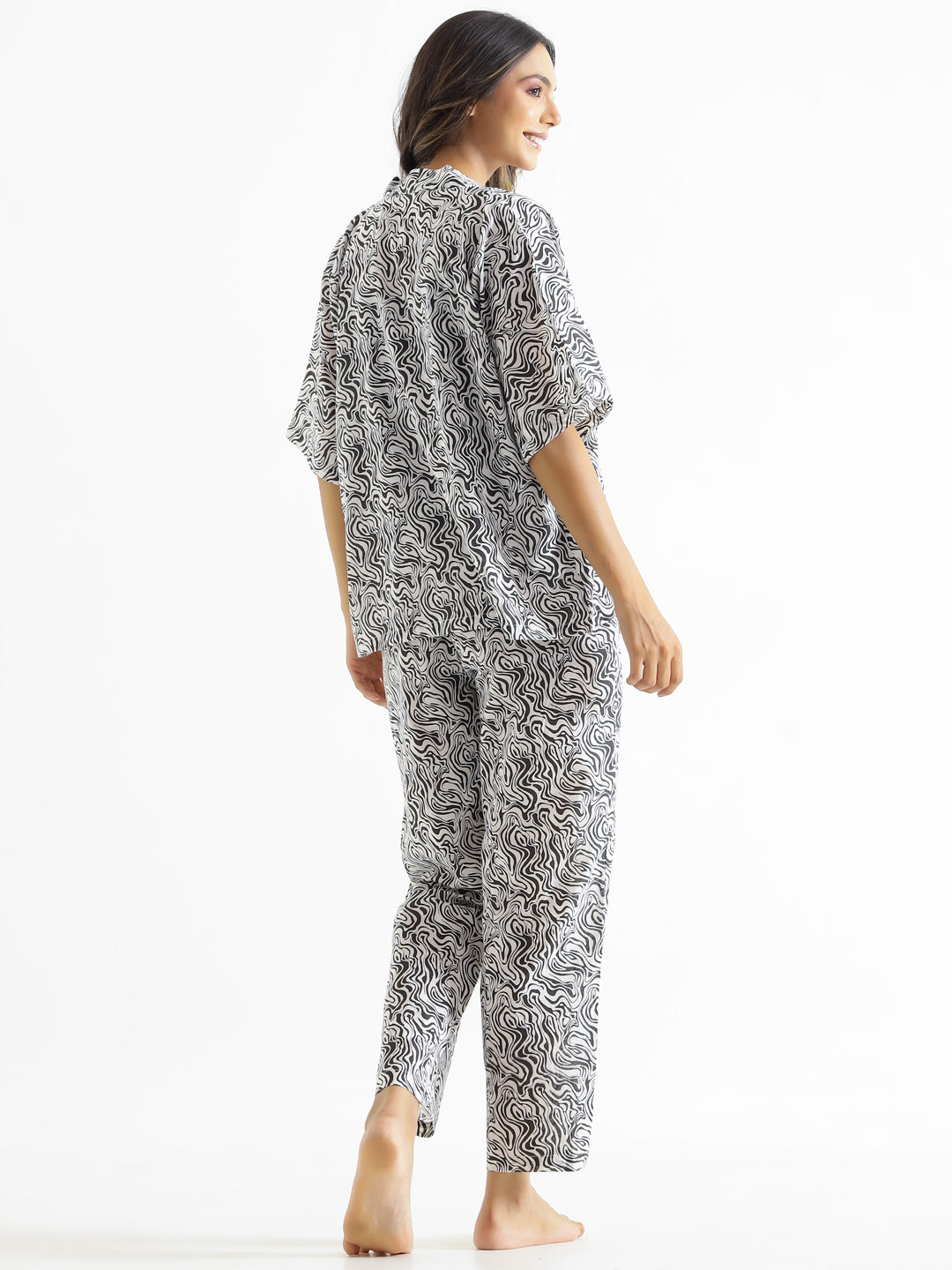 Zebra print Cotton Night SUIT