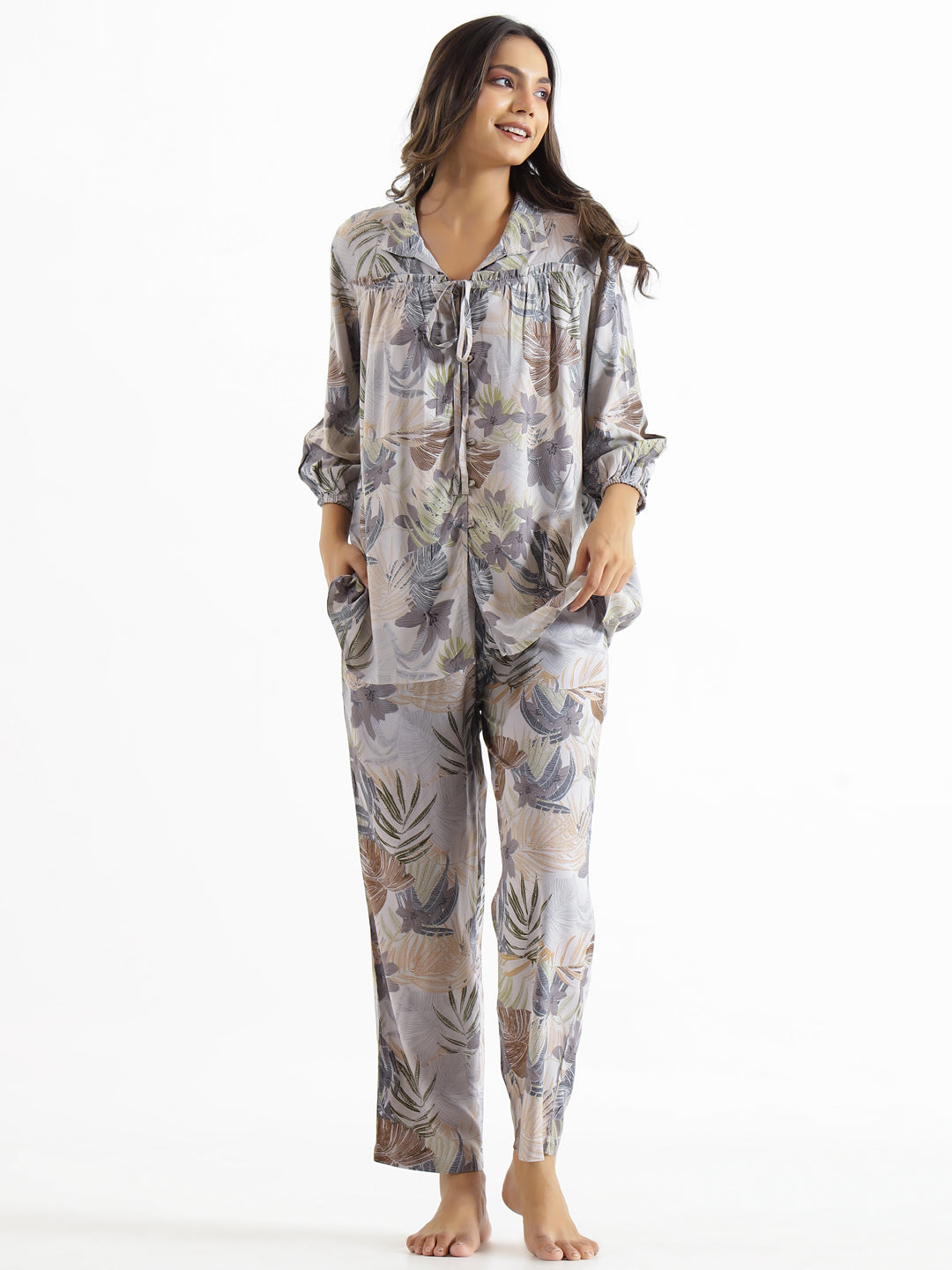 Women Viscose Rayon Night Suit