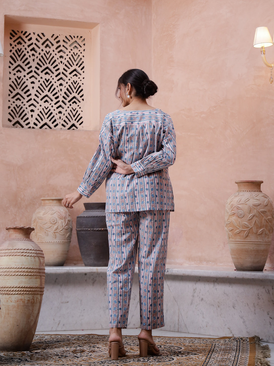 Floral Printed Cord Set