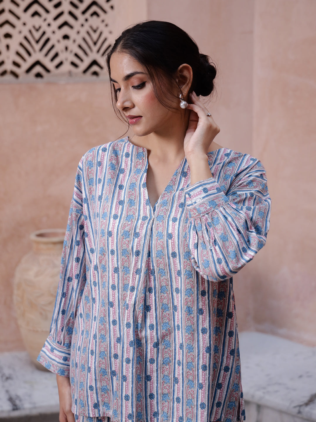 Floral Printed Cord Set