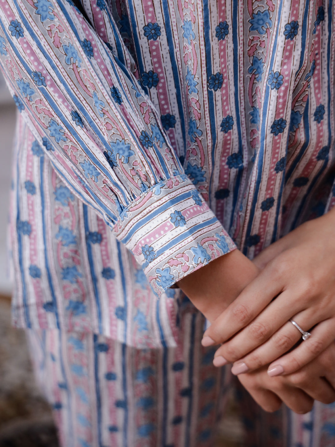 Floral Printed Cord Set