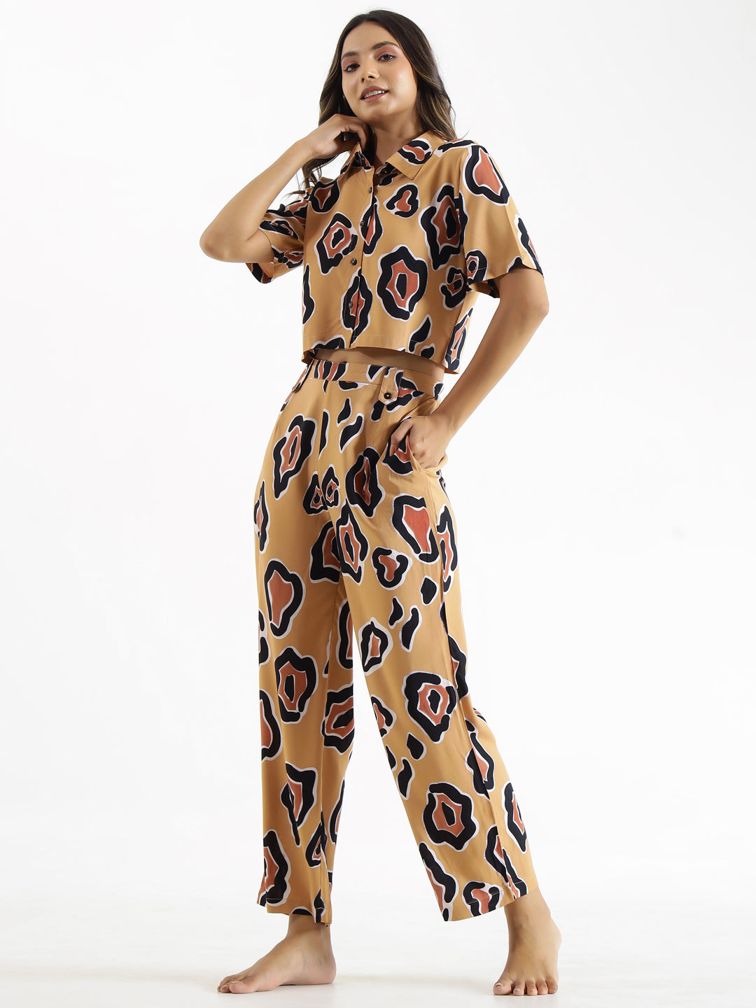 Women Viscose Rayon Night Suit