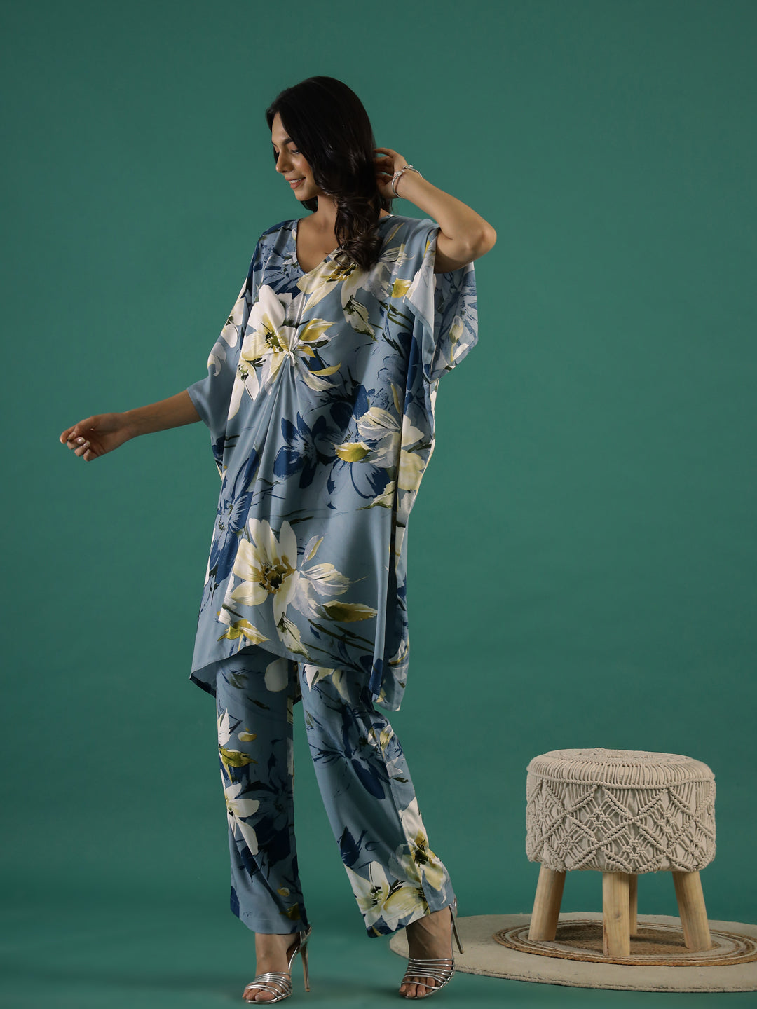 Flower Print Cotton Co-ord Set