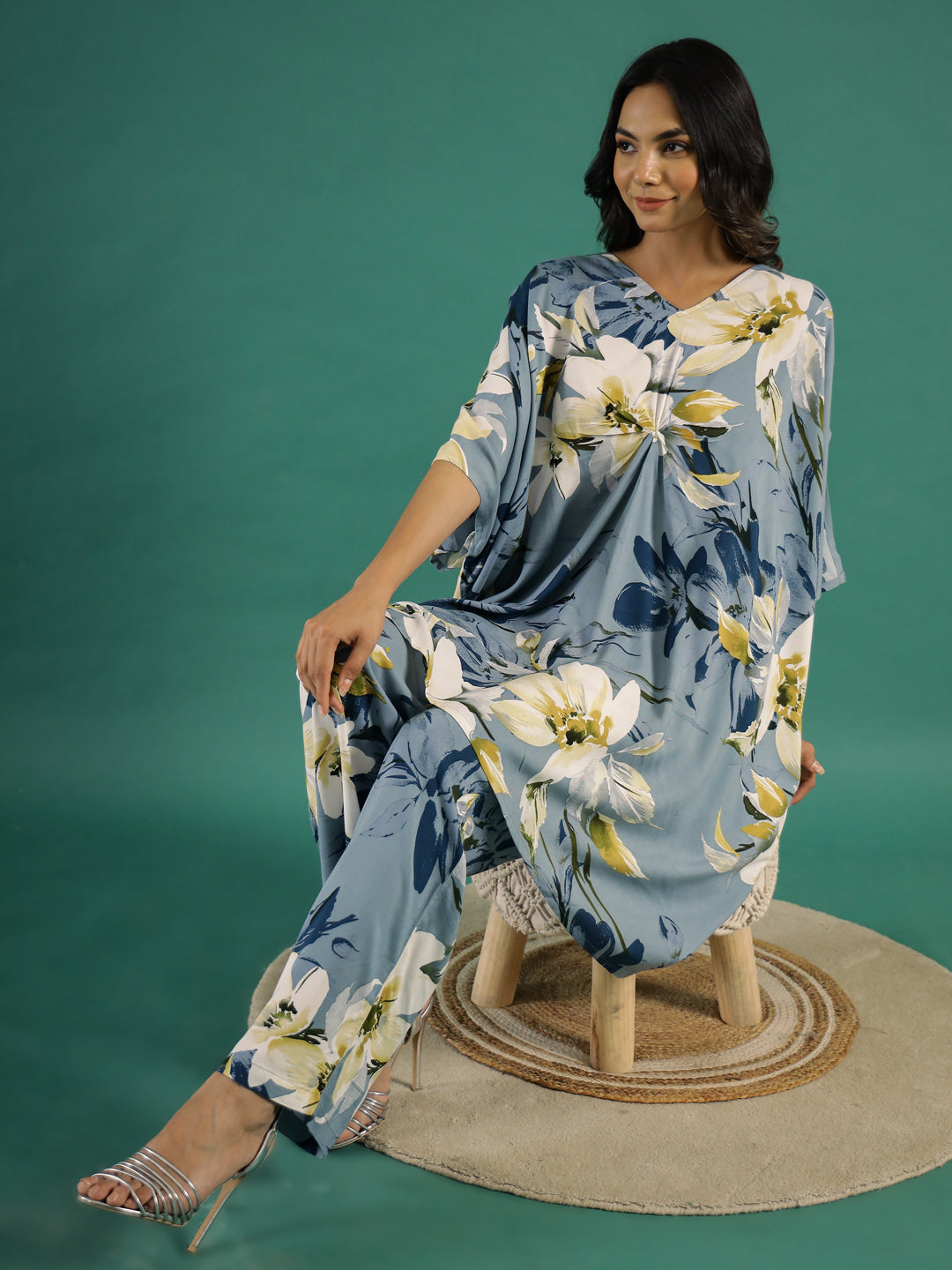 Flower Print Cotton Co-ord Set