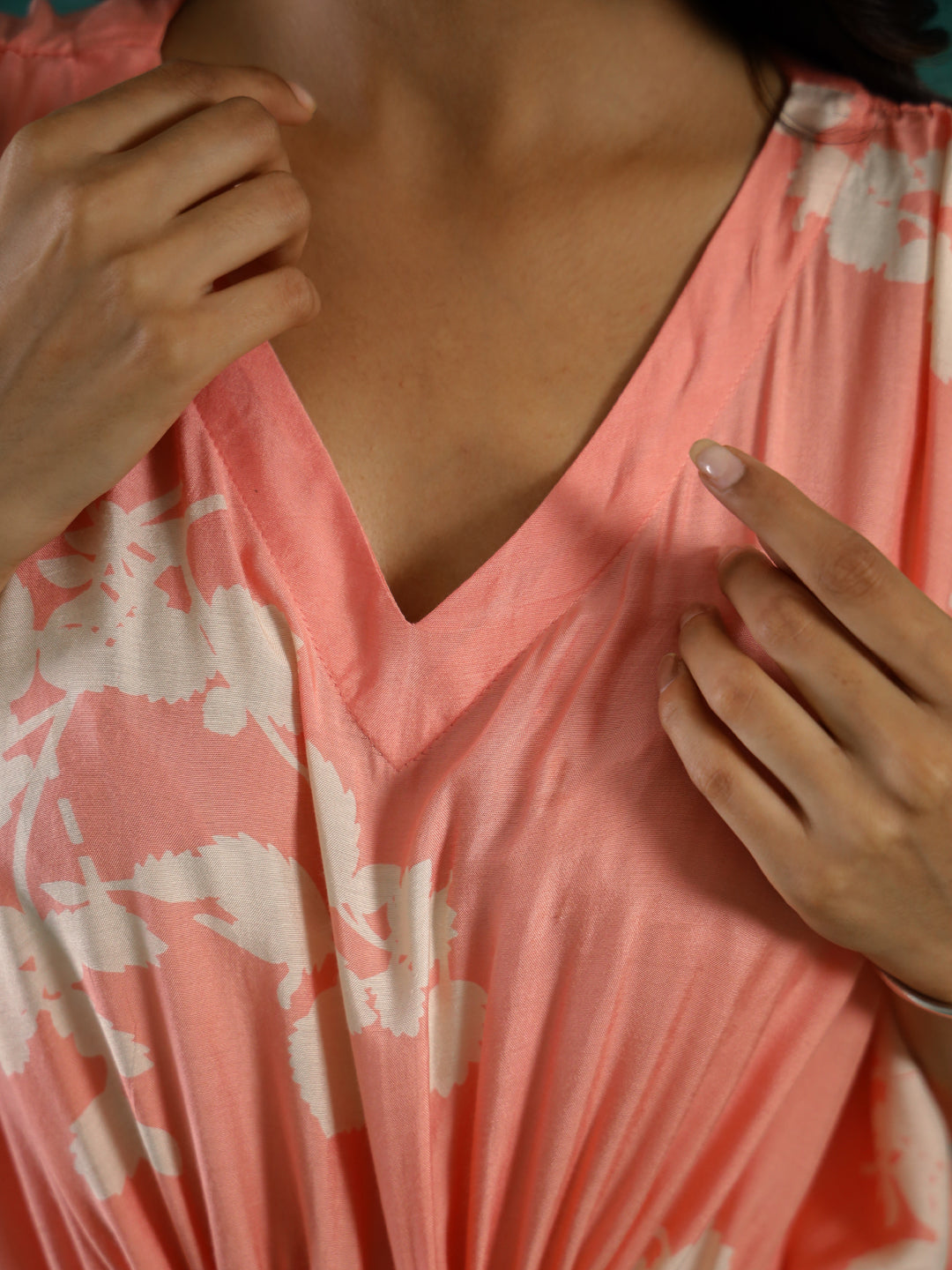 Floral Printed Cotton Kaftan coord Set Women