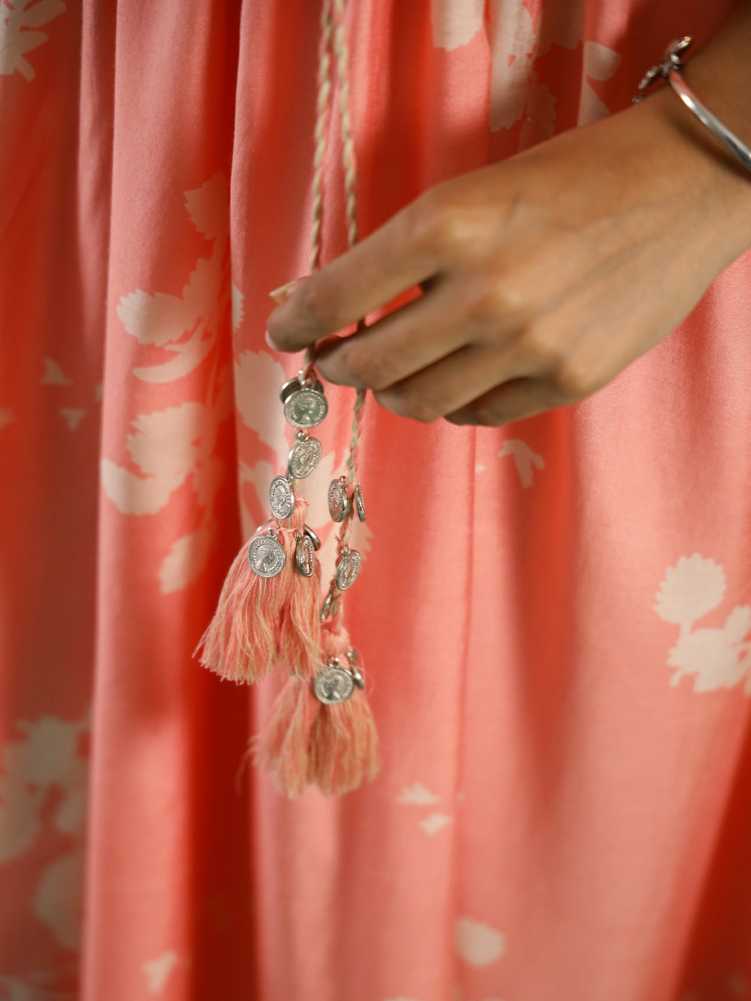 Floral Printed Cotton Kaftan coord Set Women