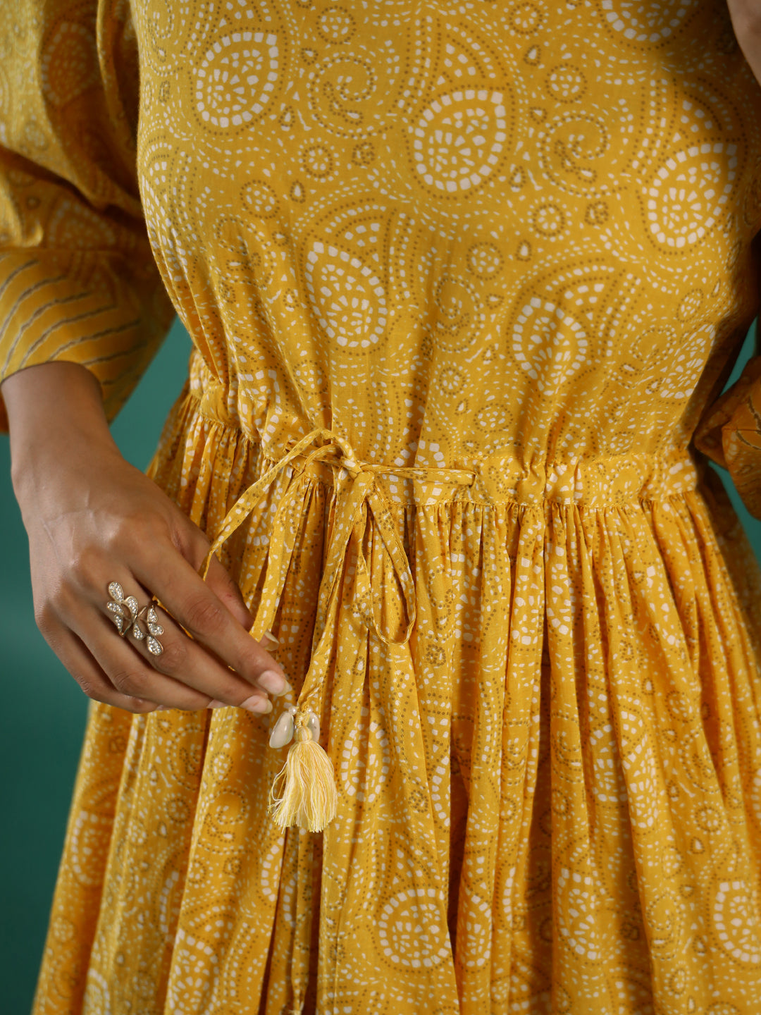 Ethnic Motifs Printed Cotton Kurta Set