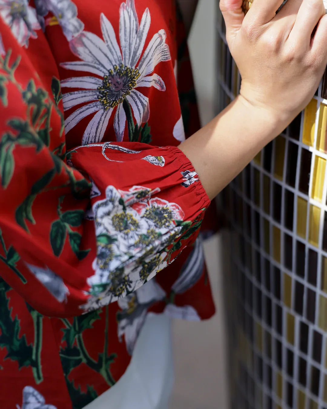 Maroon Pure Cotton co-ord set - SanskrutiHomes