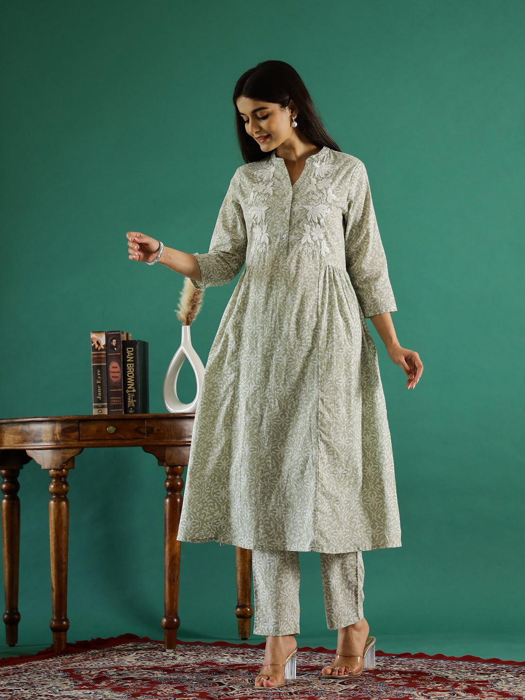 Floral Printed Kurta Set