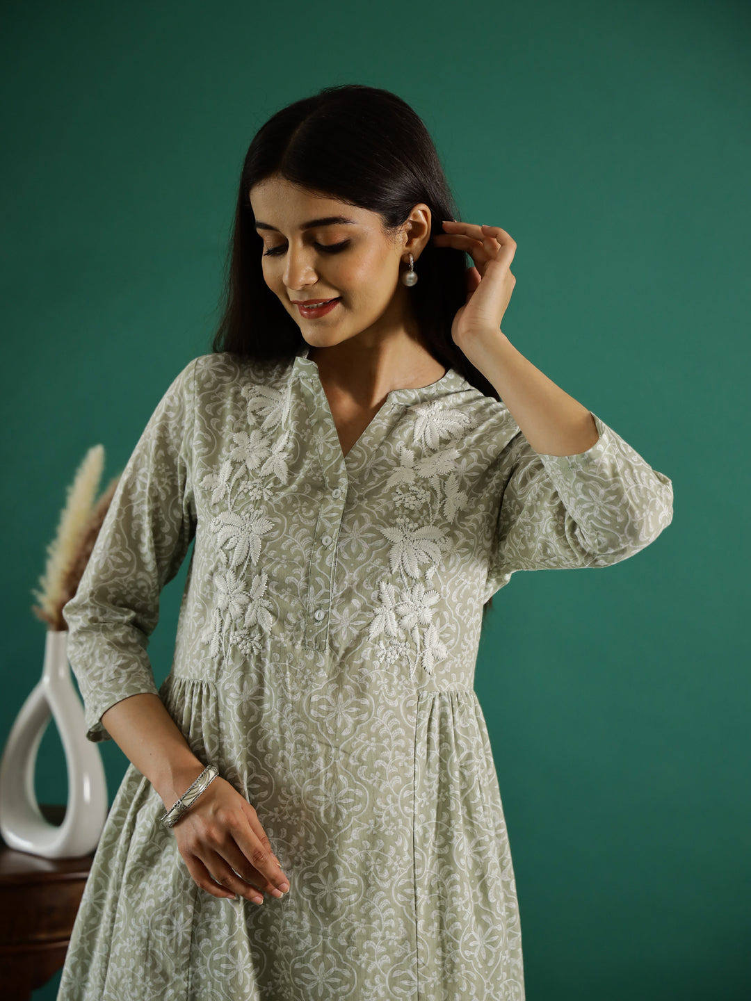 Floral Printed Kurta Set