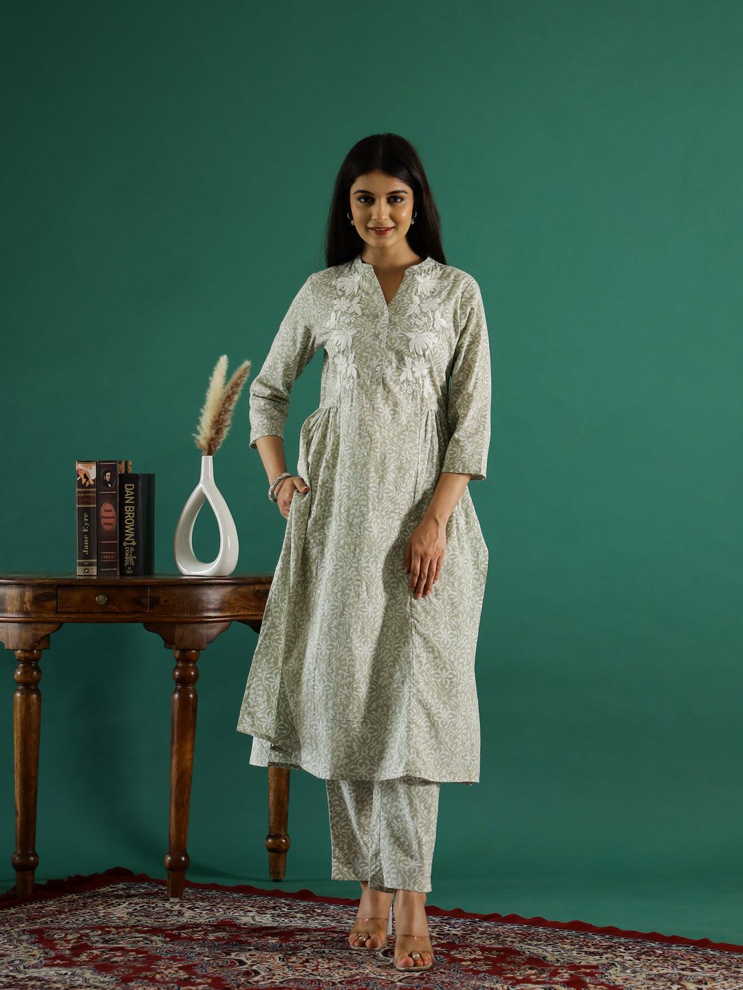Floral Printed Kurta Set