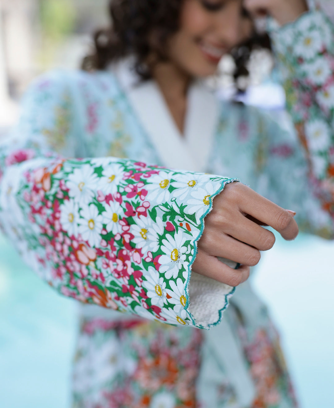 Cotton Multi Colour Towel Bathrobe