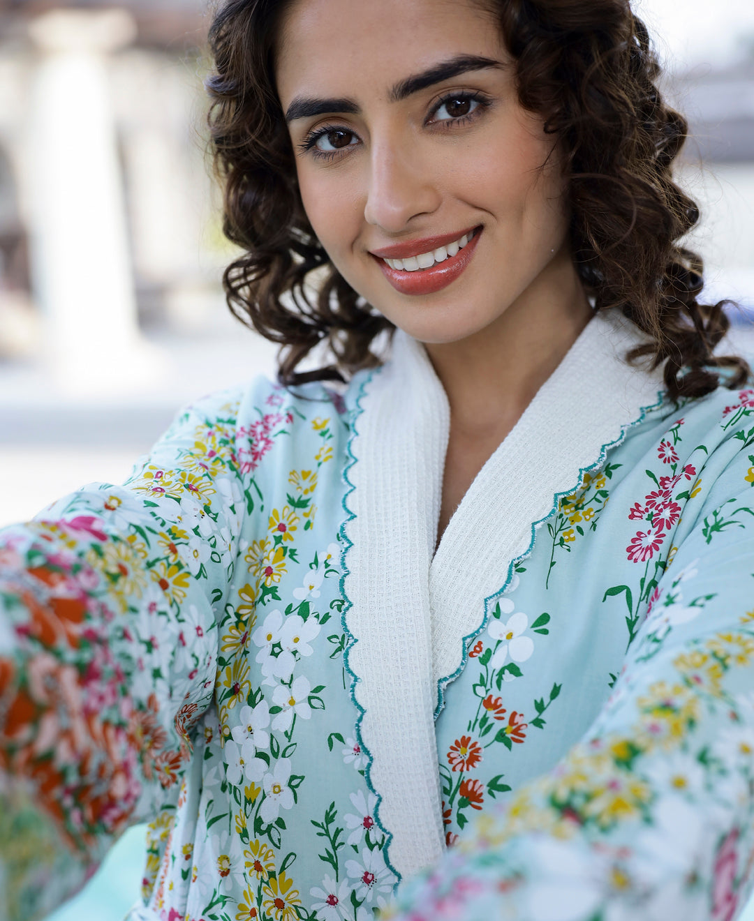Cotton Multi Colour Towel Bathrobe