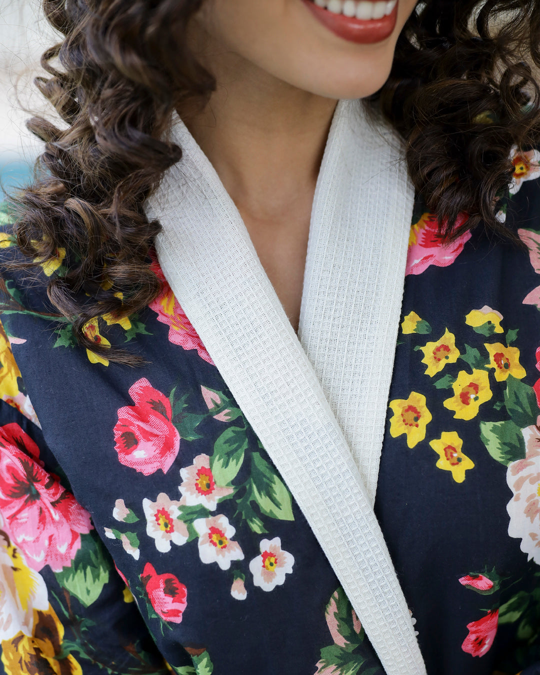 Cotton Multi Colour Towel Bath Robe - SanskrutiHomes