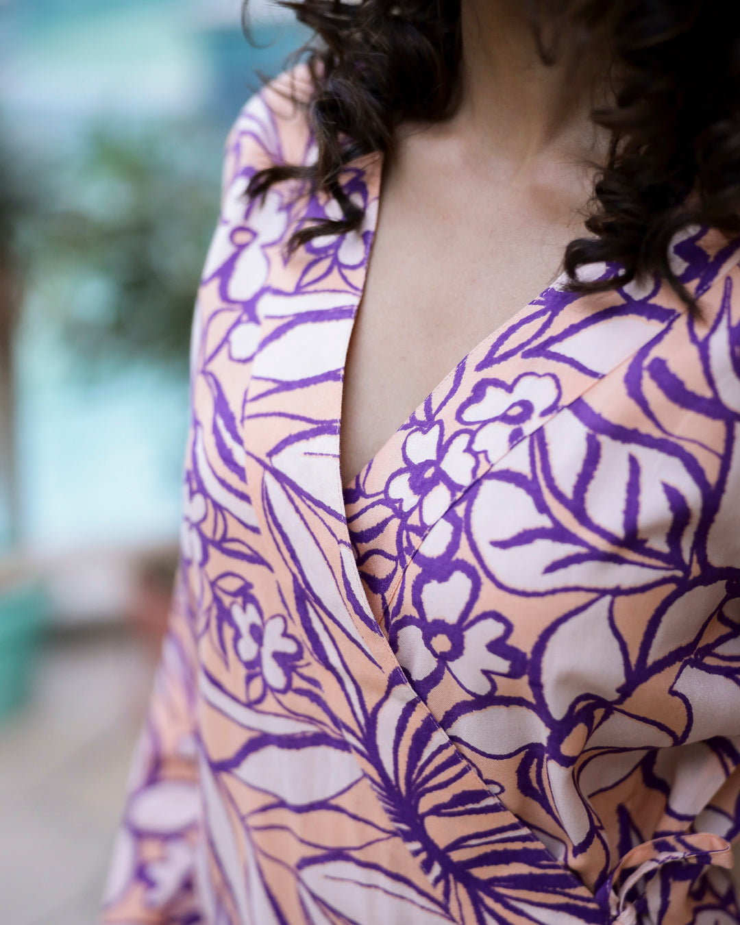 Purple Abstract Loungewear Set - SanskrutiHomes