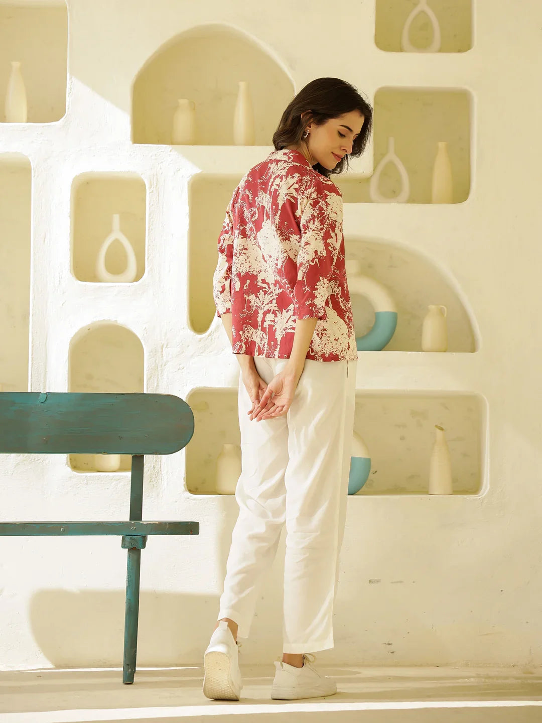 Animal Print Viscose Rayon Night Suit - SanskrutiHomes
