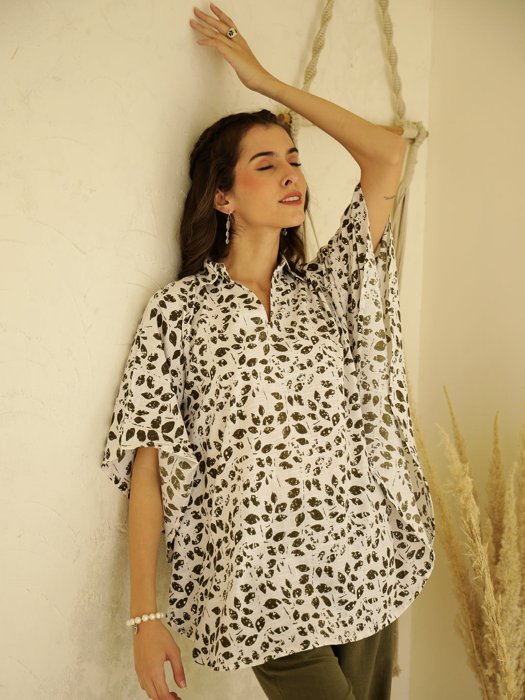 Leaf Printed Co-ords Set for Women