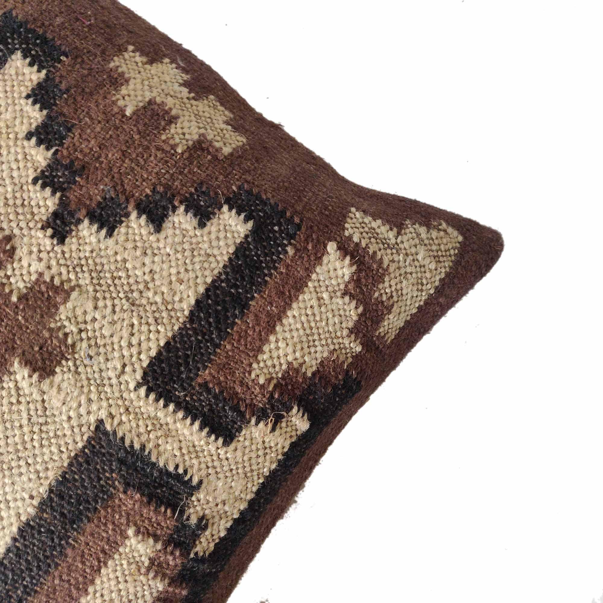 Designer Handcrafted Jute Cushion Cover