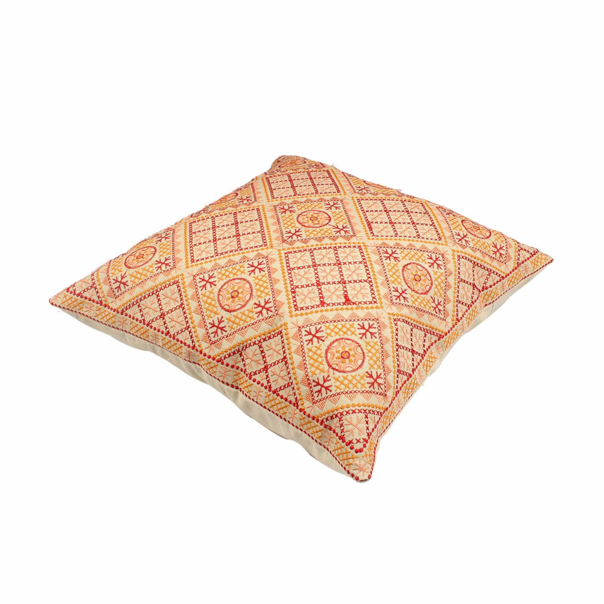Multi-Color Hand-Made Cotton Cushion Cover
