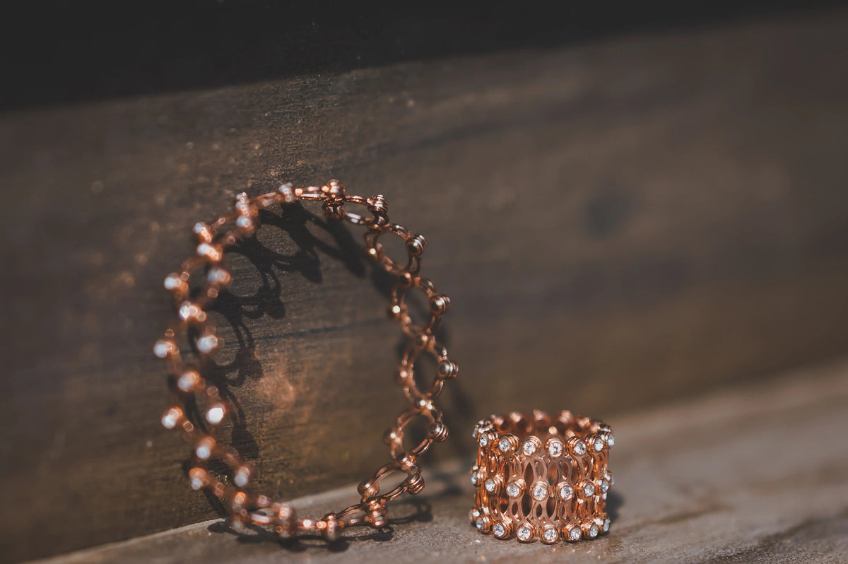 Rose Gold Supple Bracelet - SanskrutiHomes