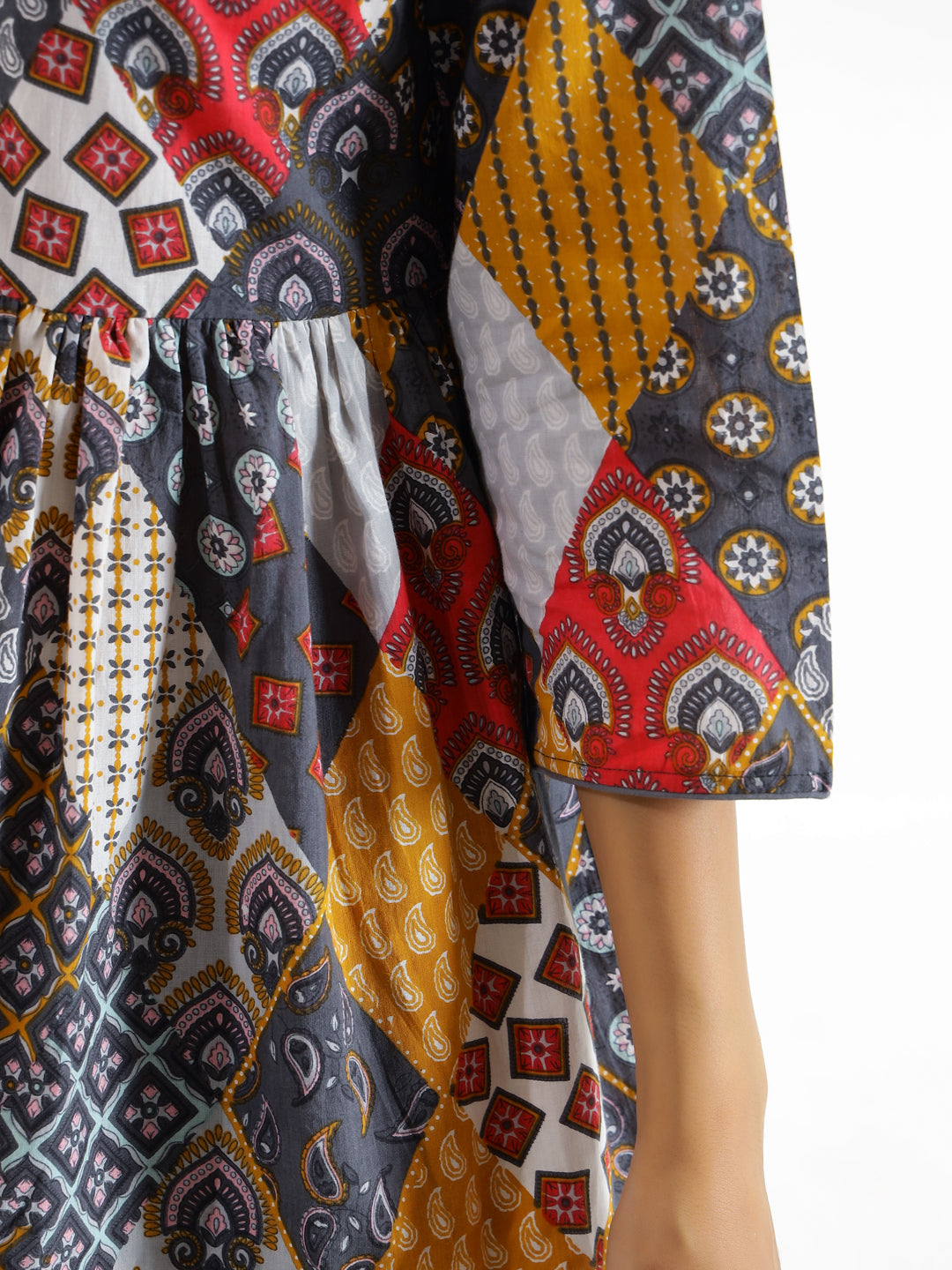 Grey Printed Cotton Co-Ord Set