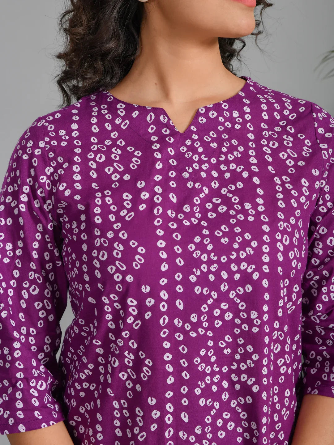 Women Striped Printed Purple Night Loungewear Set - SanskrutiHomes